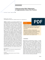 Advancing The Field of Pharmaceutical Risk Minimization Through Application of Implementation Science Best Practices