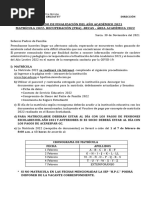 Comunicado Finalizacion Ano Academico 2021