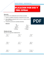 La Multiplicacion de Dos y Tres Cifras para Tercero de Primaria