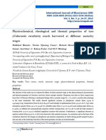 Physicochemical, Rheological and Thermal Properties of Taro (Colocassia Esculenta) Starch Harvested at Different Maturity Stages