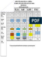 Jadwal Pelajaran Kelas 4 Fix