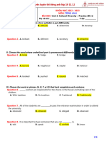 unit 2 Practice - Đề 1 Phụ đạo key ABCD