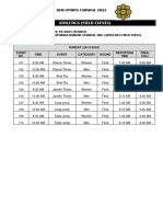 Jadual Athletics