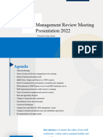 Management Review Meeting Presentation 2022