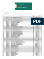 Transaction Statement: Account Number: 0172651100000222 Date: 2023-08-26 Currency: INR