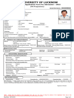 LucknowUniversity PG Application PDF