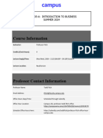 Summer 2024 - Introduction To Business (BUSN.105-A) Syllabus - Fitch