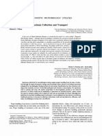 General Principles of Specimen Collection and Transport: Diagnostic Microbiology Updates