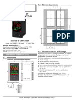 Regulateur Et Mini-Programmateur: 1.2 Découpe Du Panneau