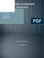 Vi. Factory Overhead Variance