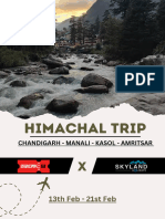 Sneak In's Manali Trip Final Itinerary