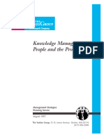 Knowledge Management: People and The Process