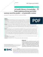 Perinatal Mental Health Literacy: Knowledge, Attitudes, and Help-Seeking Among Perinatal Women and The Public - A Systematic Review