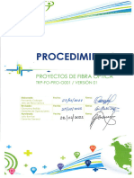 11.-Trp-Fo-Pro-G001 Procedimiento de Proyectos de Fibra Óptica