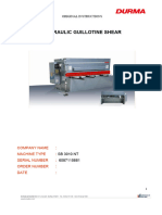 1 - User Manual - Guillotine Shear