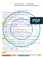 Equations A Coefficients Complexes 4eme Maths Kooli M H