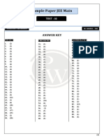 RTS Demo Paper-3 JEE Mains Solution