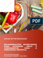 Recomendações Nutricionais para Atividade Física e Fundamentos para A Prescrição Dietética - Apostila - Atualizada