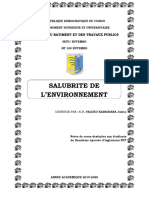 Cours de Salubrite de L'environnement