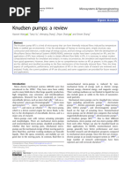 Knudsen Pumps: A Review: Reviewarticle Openaccess