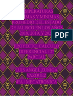 Temperaturas Maximas y Minimas Promedio Del Estado de Jalisco en Los Años 2018