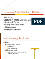 Design of Plate Girders Inc. Span To Depth Ratios