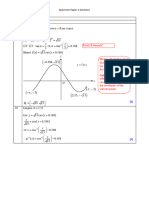 Mathemtics 9758 - Specimen Paper 2 Solution