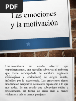 Emociones y Motivación