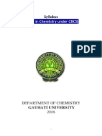 MSC in Chemistry (CBCS-CO-2017)