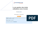 Gestion Droits Utilisateurs