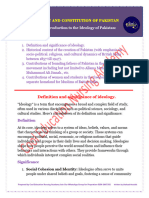 Unit 01 Idialogy & Consitution of Pakistan English Notes Prepared by Cool Education Nurisng Academy