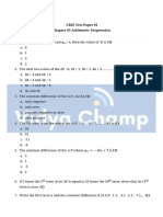 Airthmetic Progression - Test Paper-1