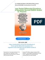 Handbook of Linear Partial Differential Equations For Engineers and Scientists Second Edition Andrei D. Polyanin All Chapter Instant Download