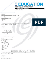 (SRN SR-012) Jeemain Weekly Test Results and Solutions