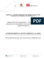 2008 Relatório de Acompanhamento Ambiental ETAR Barreiro-Moita