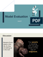 Lecture-4 Model Evaluation