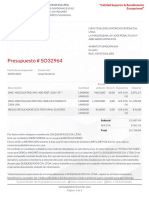 Presupuesto - SO32964