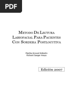 Método de Lectura Labio Facial para Pacientes Con Sordera Post Locutiva