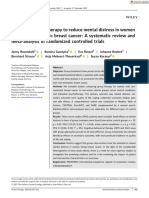 Psycho-Oncology - 2023 - Rosendahl - Efficacy of Group Therapy To Reduce Mental Distress in Women With Non Metastatic