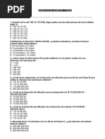 Ejercicios de Subneteo IESTP Recuay