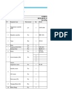 List of Materials and Equipments For Incubator