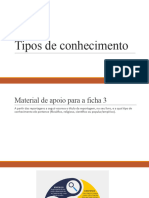 Tipos de Conhecimento - Base