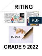 Grade 9 WRITING Resource Pack 2022