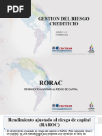 Sesiones 11,12 Raroc - Rendimiento Ajustado Al Riesgo Gestion de Cartera de Creditos