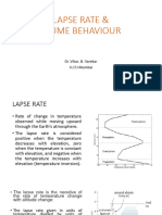 Lapse Rate and Plume Behaviour