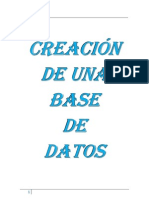 Creacion de Una Base de Datos