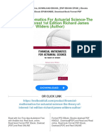 Financial Mathematics For Actuarial Science-The Theory of Interest 1st Edition Richard James Wilders (Author) 2024 Scribd Download