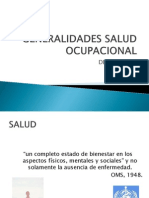 Generalidades Salud Ocupacional