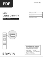 LCD Digital Color TV: Setup Guide