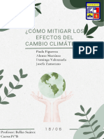 Documento A4 Portada Reporte Final Impacto Ambiental Verde Orgánico Simple